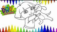 Coloring Page DORA the EXPLORER - Nickelodeon Coloring Pages Dora and Perrito the Dog Coloring Book