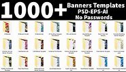 1000+ Multipurpose Banners Templates Download In PSD EPS AI Files |English| |Photoshop Tutorial|