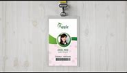ID Badge Design Tutorial - Size of ID Card in Photoshop
