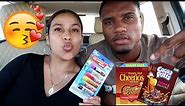 Chapstick kissing challenge! (Cereal flavor edition)