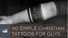 40 Simple Christian Tattoos For Men