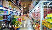 Bangkok Huge Supermarket Shopping Walk - Makro Sathorn | 4K Bangkok Walking Tour 2022