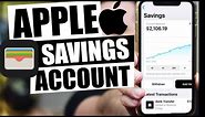 How to Open an Apple Savings Account