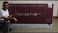 Unboxing LG 65 inch Class 4K Smart UHD TV with AI ThinQ - (65UM7300PUA) - 2019-2020
