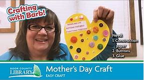 Button Heart Mother's Day Craft