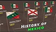 History of Mexico flags | Timeline of mexico flags | Flag of the world | old flag of mexico