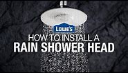 How to Install a Rain Shower Head