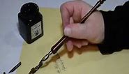 How to use a dip pen