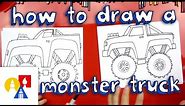 How To Draw A Monster Truck