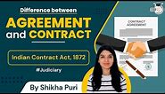 Difference between Agreement and Contract | Indian Contract Act 1872 | Judiciary