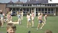 Early 1960s UK School, Children Play, Kodachrome Colour Footage