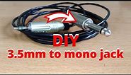 How To Make 3.5mm Stereo To Mono Jack Cable