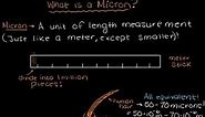 What Is A Micron? #Shorts