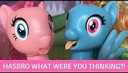 My Little Pony CREEPY Silly Faces Pinkie Pie and Rainbow Dash Review!