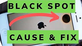 Black 'ink' spot on my iPhone - Cause & Solution