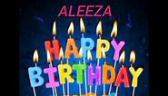 Aleeza Name Happy Birthday to you Video Song Happy Birthday Song with names