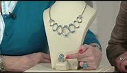 Sterling Silver Sleeping Beauty Turquoise Statement Necklace on QVC