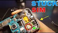 How do I remove Stuck sim Card tray - Samsung Galaxy S7 | Phone Repair | Get Fixed