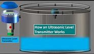 Ultrasonic Level Sensor working Principle. Ultrasonic Level Transmitter Working Animation.