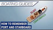 How to remember port and starboard