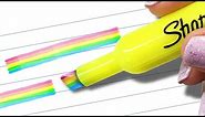 DIY RAINBOW HIGHLIGHTER - Mind-Blowing HACK to Transform Your SCHOOL SUPPLIES!