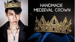 Transforming Lace and Tin Cans into a Majestic Gold Medieval Crown