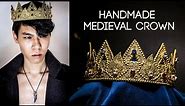 Transforming Lace and Tin Cans into a Majestic Gold Medieval Crown