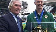 Jonny Evans is honoured by Northern Ireland