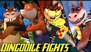 Evolution of Dingodile Battles in Crash Bandicoot Games (1996-2017)