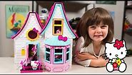 HUGE Hello Kitty Surprise House Kitty White Blind Bags Doll House Toys for Girls Kinder Playtime