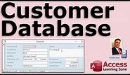 Microsoft Access Customer Database (CRM) MS Access Customer Template - Free Download