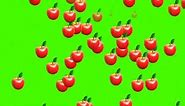 GREEN SCREEN apple rain effects | falling apple CHROMA KEY