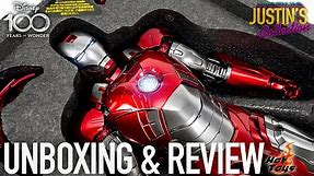 Hot Toys Iron Man Mark 7 Disney 100 Unboxing & Review