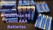 Powermax 48-Count AAA Batteries, Ultra Long Lasting Alkaline Battery