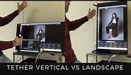 Studio Photography: Setup your Screen / Monitor to Tether Vertically in Portrait Mode vs Landscape