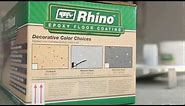 Rhino Linings Epoxy Garage Floor Coating