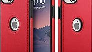 Razstorm Unique Design Luxury Leather Business Phone Case for iPhone 14 Plus Anti-Slip Scratch Resistant Ultra Slim Protective Case (2022,6.7”) (Red)