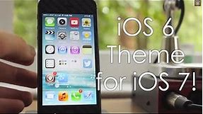 FREE iOS 6 Cydia Theme for iOS 7! Get the Old iOS 6 Look with this Great Cydia Theme (HD)
