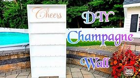 HOW TO MAKE A CHAMPAGNE WALL|DIY CHAMPAGNE WALL|CHEERS BAR DIY
