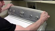 How to open or remove a Washer / Dryer Control Panel - Whirlpool Maytag washing machine