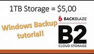 Backblaze B2: Cheap Cloud Storage backup with duplicacy