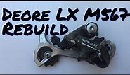 How To Rebuild a Shimano Deore LX M563, M565, M567 Derailleur