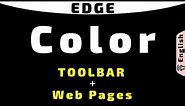 Process to Change Edge Toolbar Color and Background Color for Websites | Apply Dark Mode