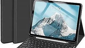 Keyboard Case for iPad Air 5th Generation 2022 / iPad Air 4th Gen 2020 with Pencil Holder/Touchpad - Magnetically Detachable Bluetooth Keyboard Smart Cover for iPad AIR 10.9 Inch, (Black)