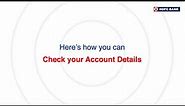 How to check your Account Details using HDFC Bank MobileBanking App