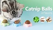 Catnip Magic Cat Balls Toy Wall Mount Lick for Indoor Cats