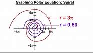 PreCalculus - Polar Coordinates (22 of 35) Graphing Polar Eqns: r=3(theta), r=0.5(theta), Spiral