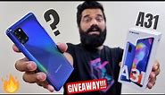 Samsung Galaxy A31 Unboxing & First Look - sAMOLED Display | 5000mAh | 48MP | GIVEAWAY🔥🔥🔥