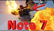 Note 7 Battery Explosion!! CAUGHT LIVE ON CAMERA!!