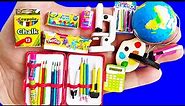 48 DIY MINIATURE SCHOOL SUPPLIES AND MINIATURE STATIONERY FOR BARBIE DOLLHOUSE
